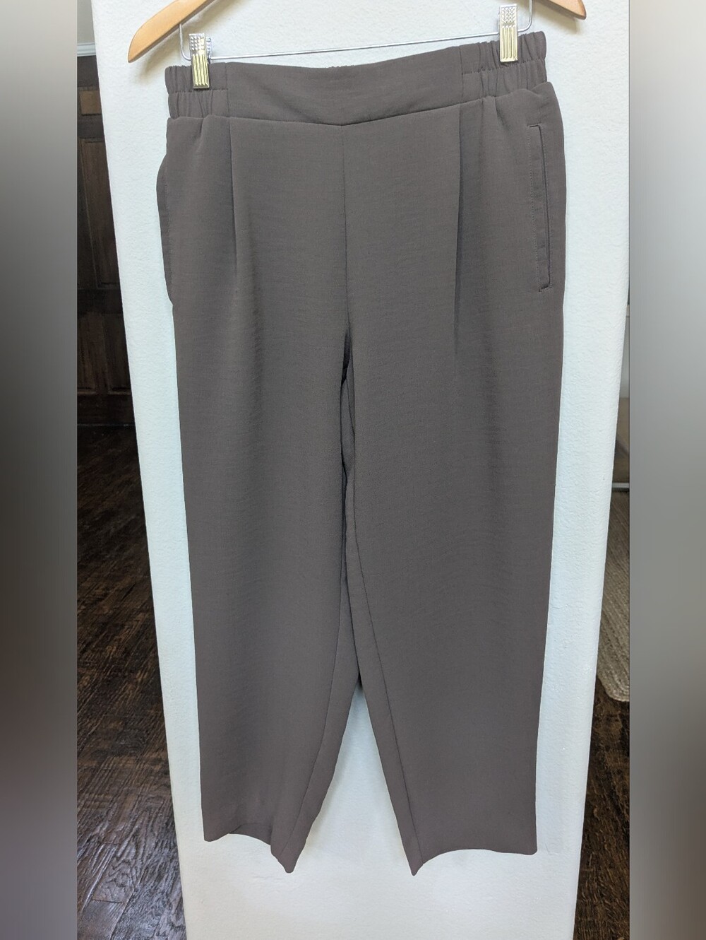 a new day Women's  Taupe-Gray Dress Pants Size Medium